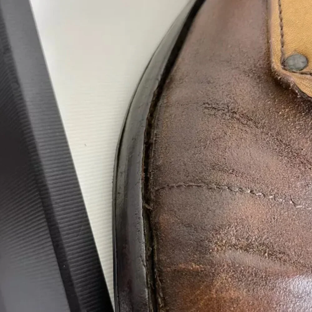 VTG MOMA Boot‎ Brown Leather Split Toe Oxford Shoes Size 44/ US 12 Made In Italy