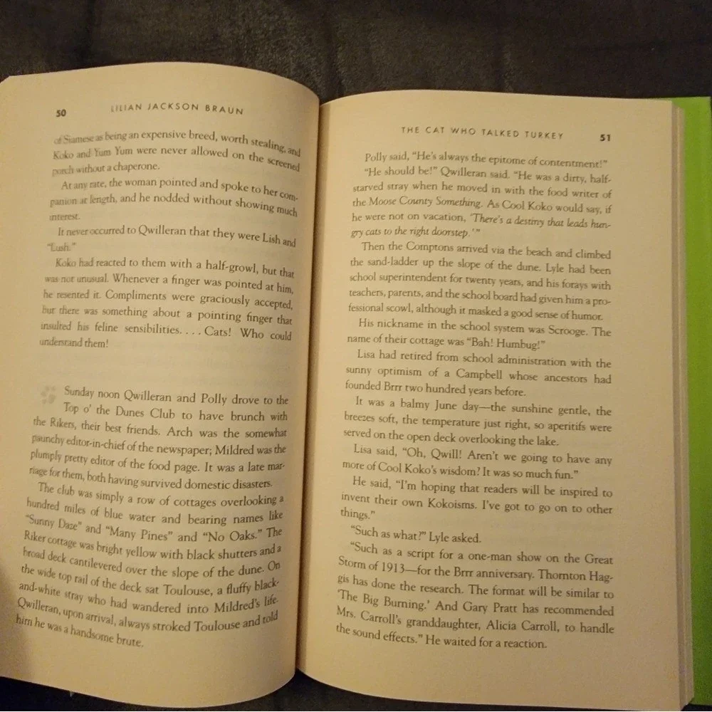 The Cat Who Talked Turkey by Lilian Jackson Braun ‎ Hardcover