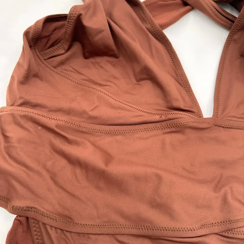 SKIMS brown recycled