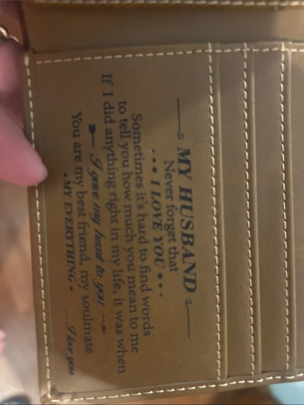 Men's Leather Bifold Wallet - Tan
