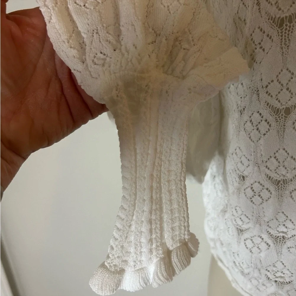 Zara white top