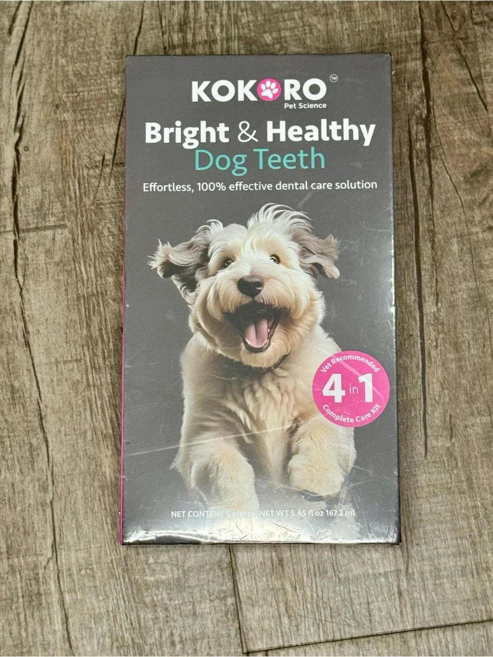 Kokoro Dog Teeth Cleaning Kit 5 Piece Dental Care Set Unopened Pet Oral Care