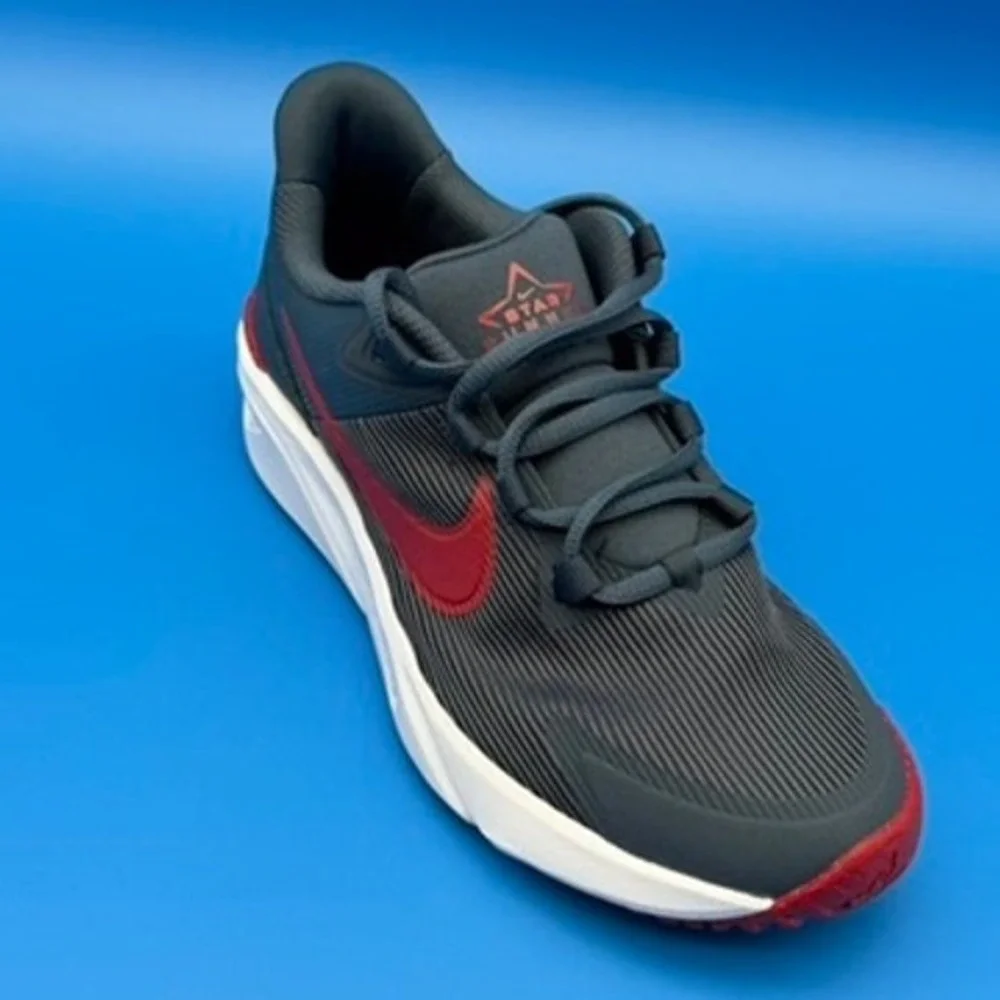 Nike Star Runner 4 NN Thunder Blue Gym Red DX7615-406 5.5Y 7W