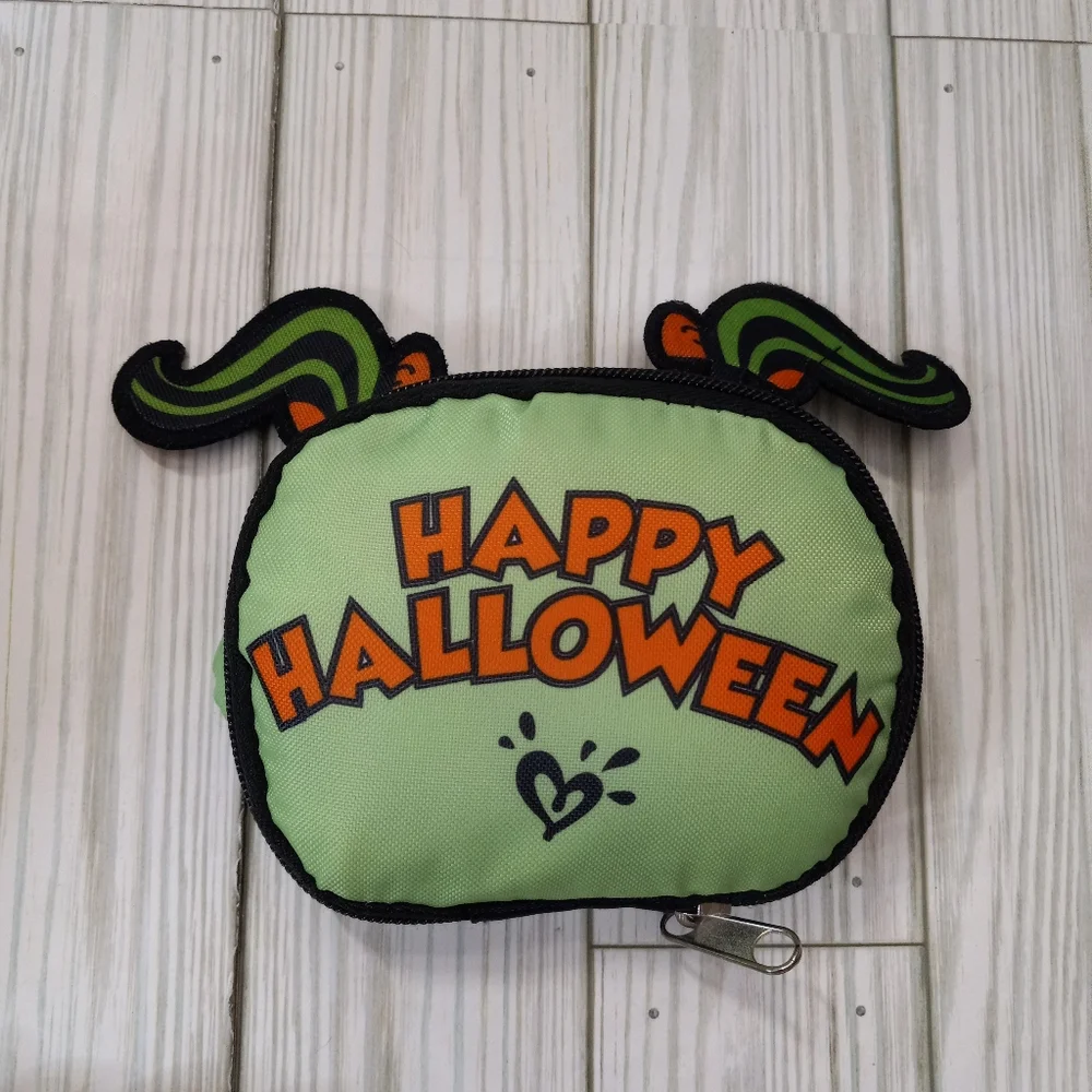 Justice Polka Dot Halloween Zombie Girl Trick Or Treat Foldable Compact Bag
