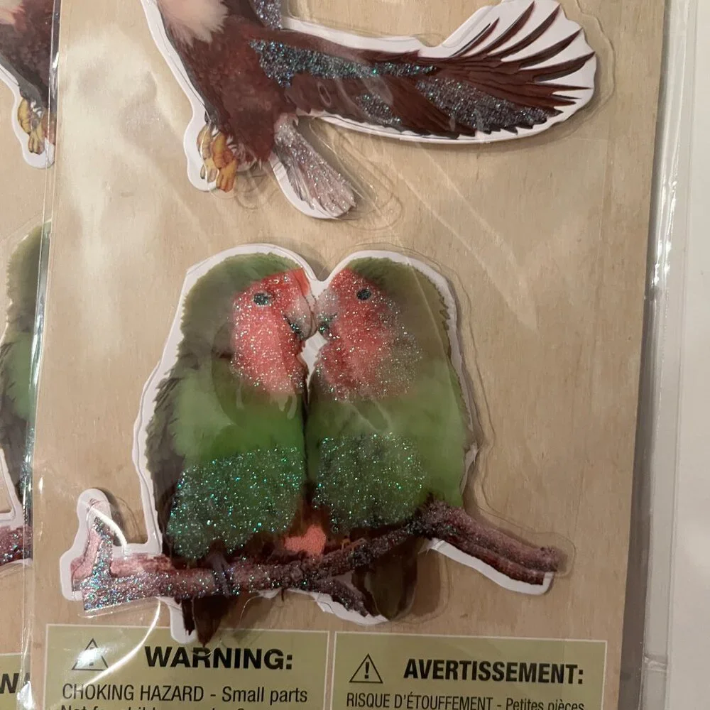 Crafters Square bird stickers