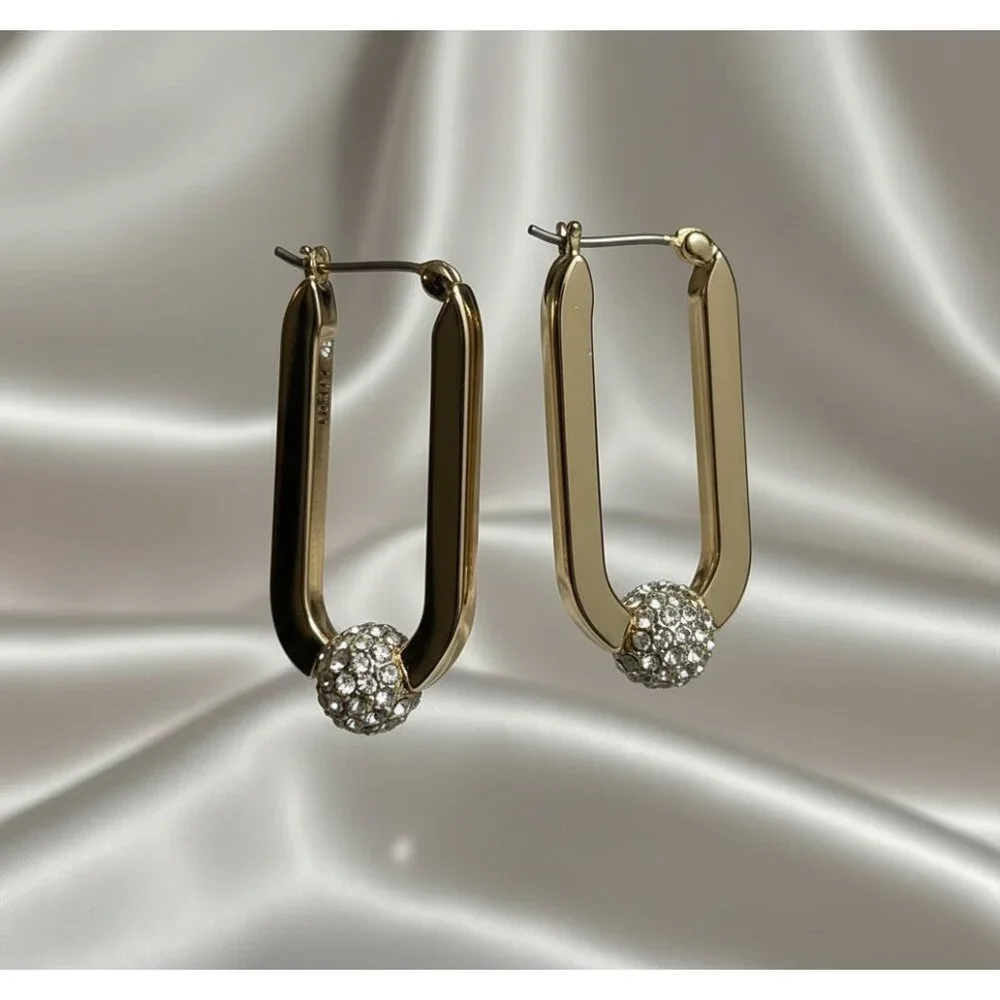 Gold Tone & Crystal Designer Jewelry Bundle – Swarovski, DKNY & Sterling 925 Set