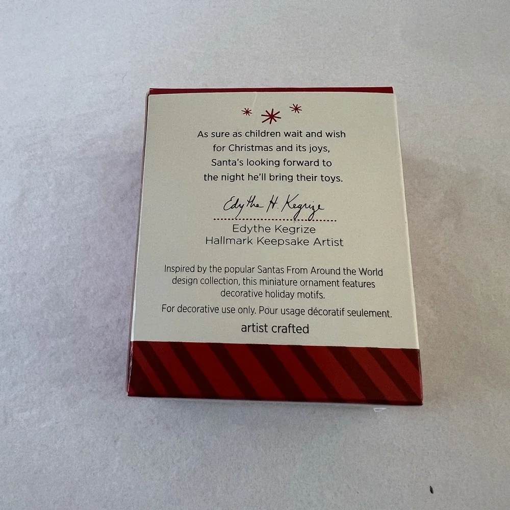 Hallmark Keepsake Christmas Miniature Ornament‎ Santa The Toy Bringer 2014 NIB