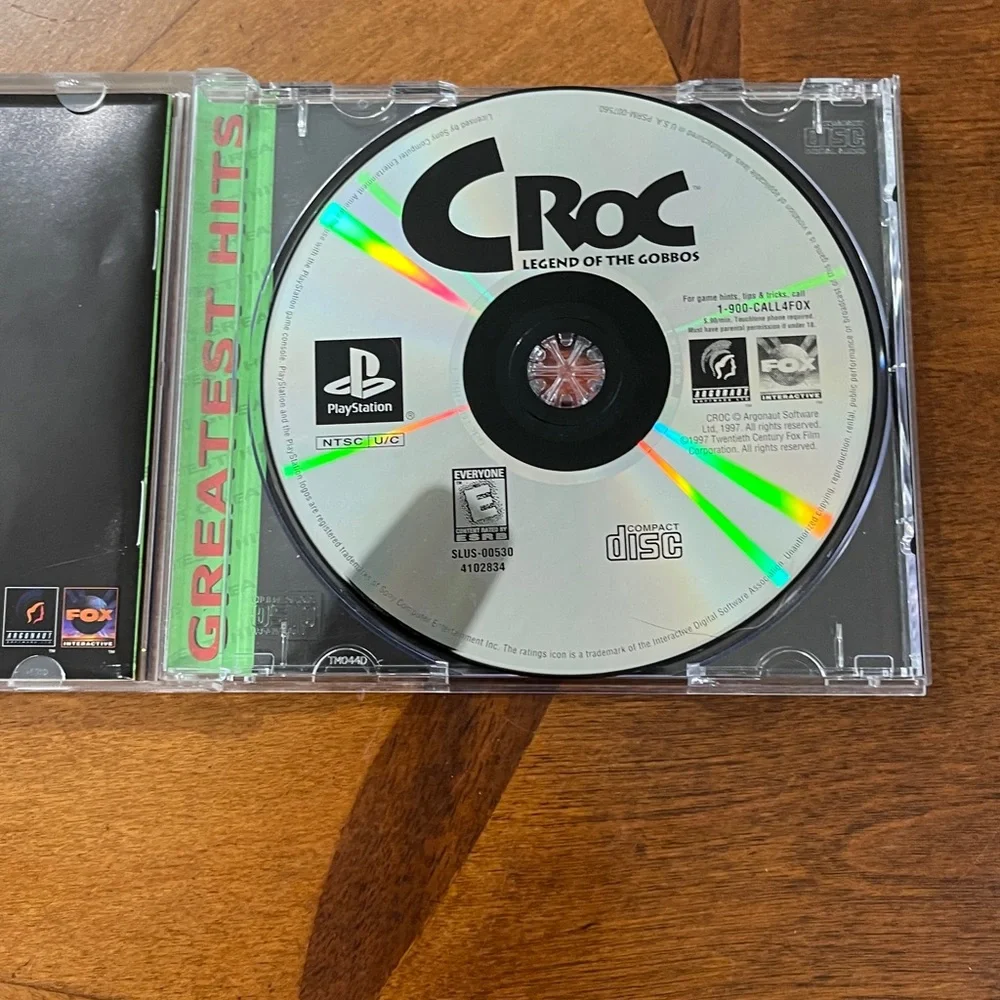 Croc: Legend of the Gobbos - Greatest Hits‎ - Sony PS1 Video Game