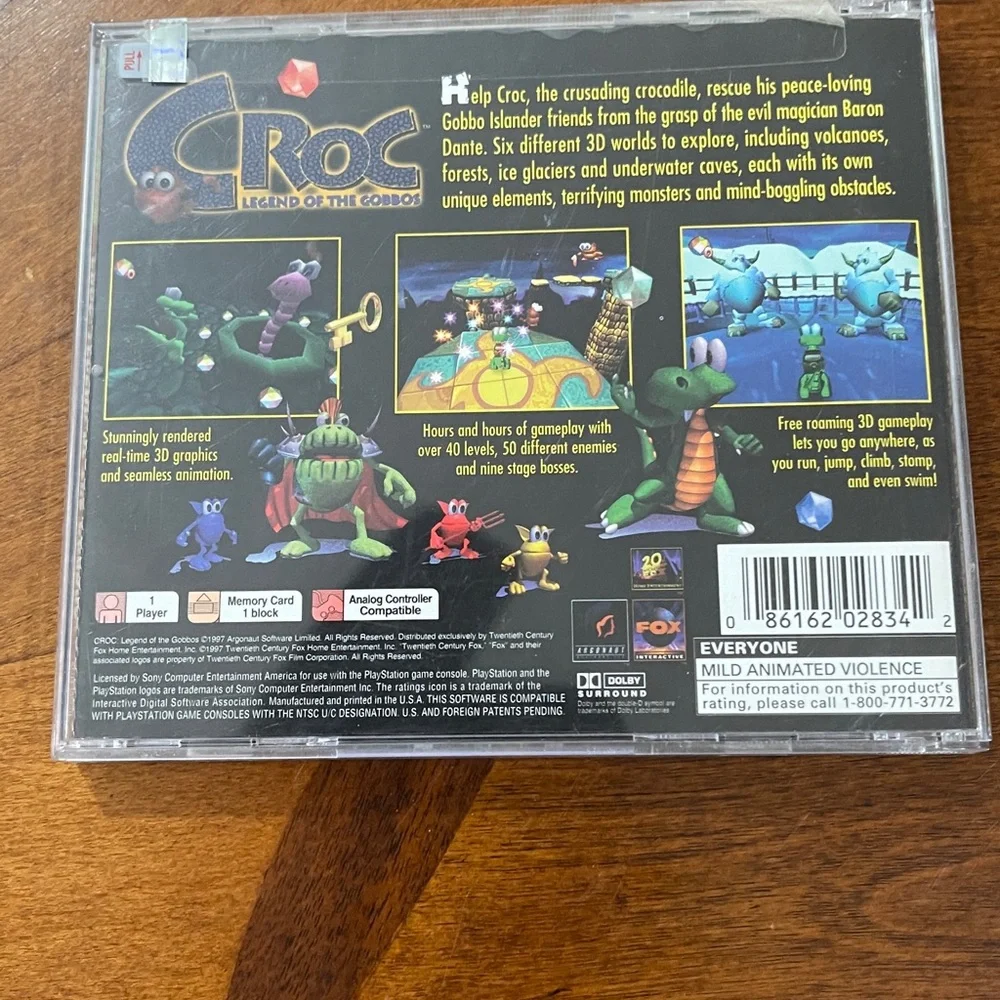 Croc: Legend of the Gobbos - Greatest Hits‎ - Sony PS1 Video Game
