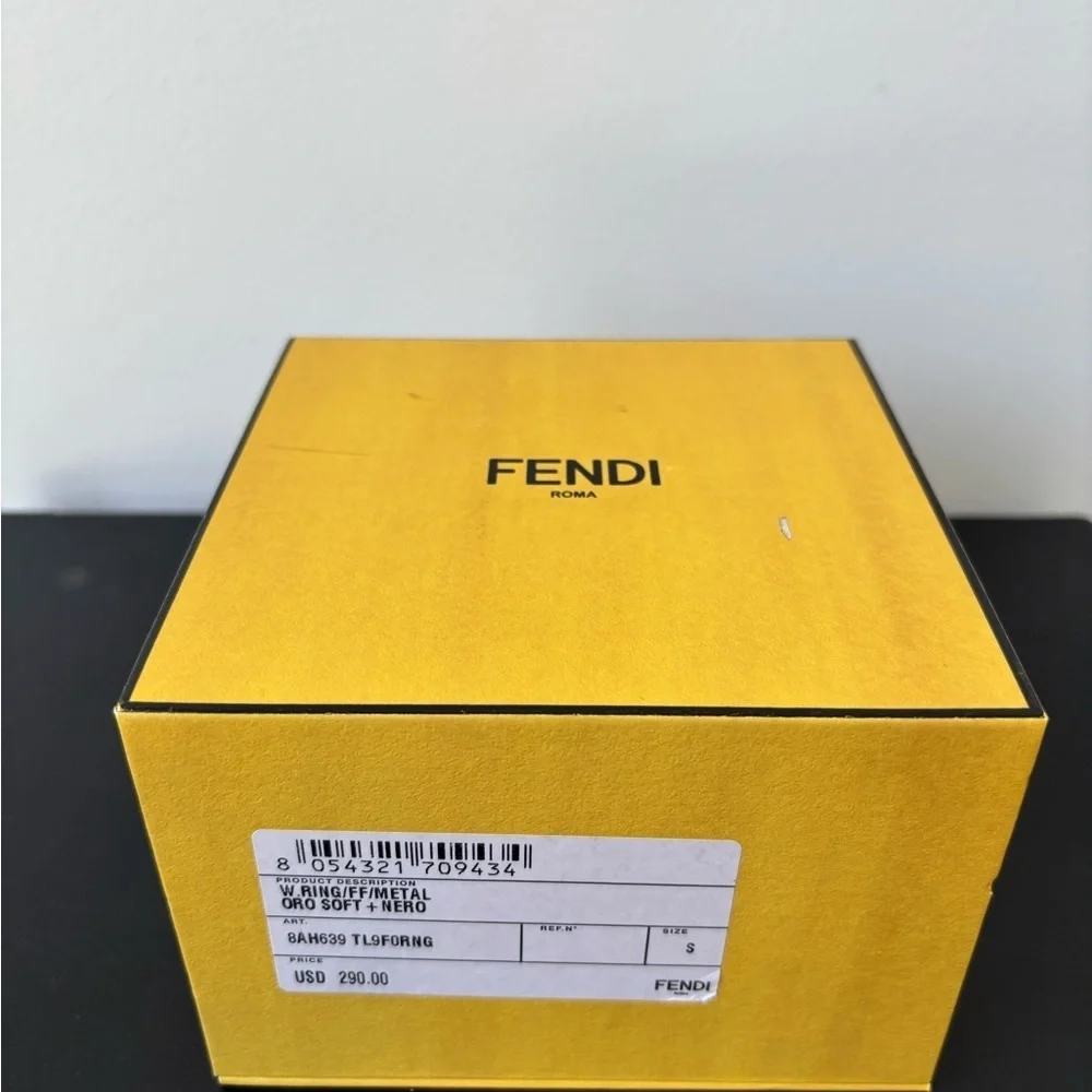 Fendi Yellow Jewelry Box