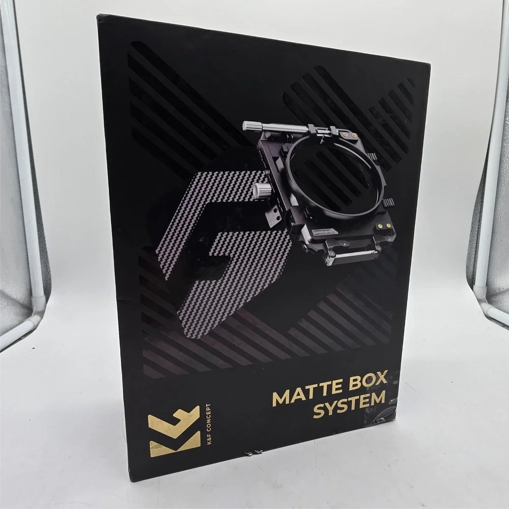 K&F Concept Matte Box Kit‎ w/ Black Mist Filter & Adapter Rings 67–95mm DSLR