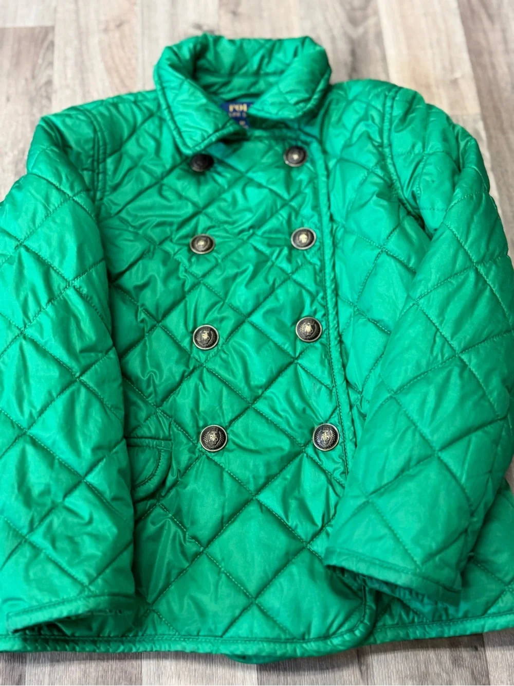 POLO RALPH LAUREN GIRLS QUILTED BARN JACKET – SIZE 6X