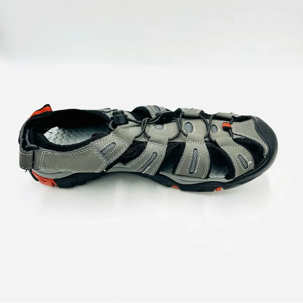 Eddie Bauer Tommy Grey Hiking Sandals Gray Black Outdoor Trail New men size 10