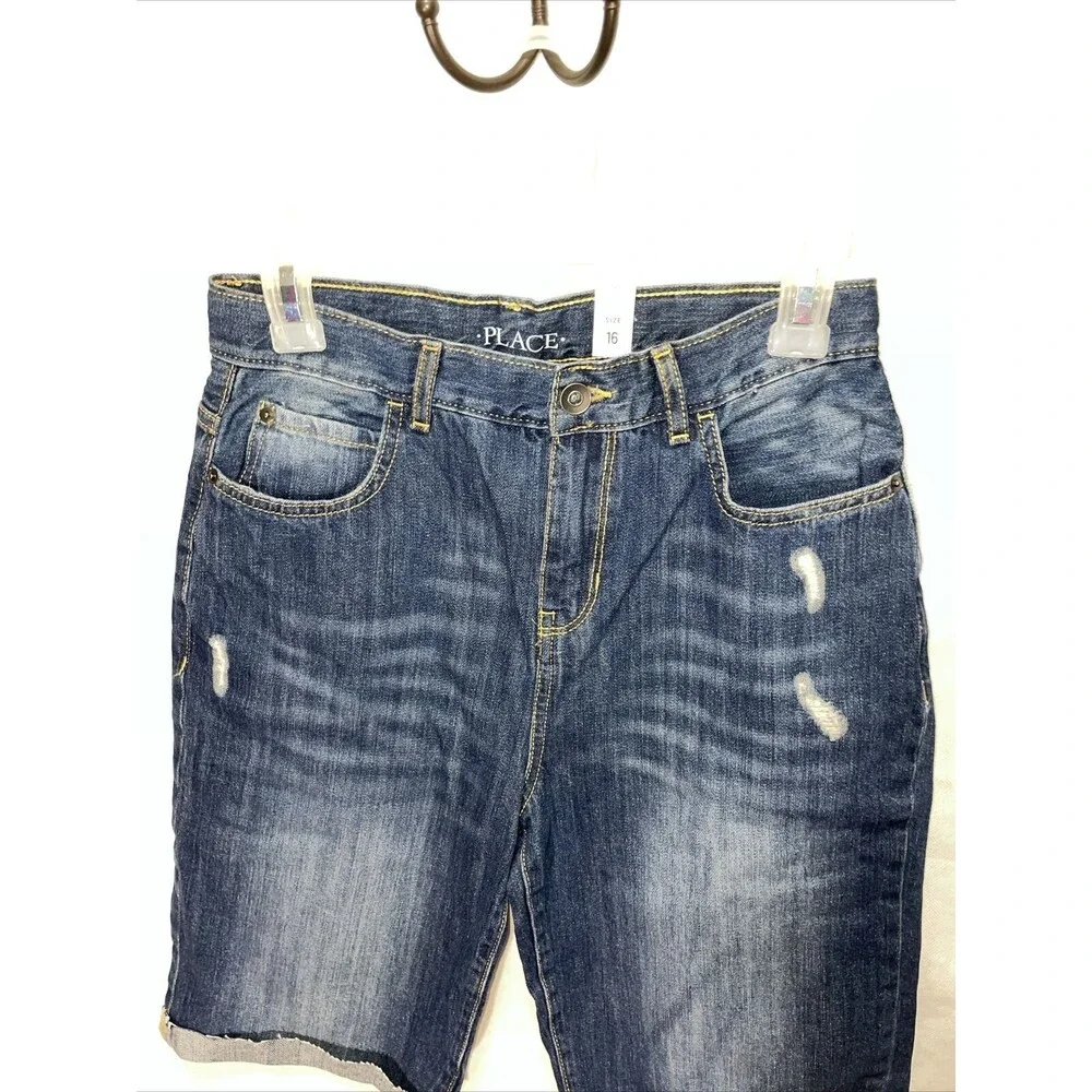 The Children’s Place Denim Jean Shorts Go Size 16
