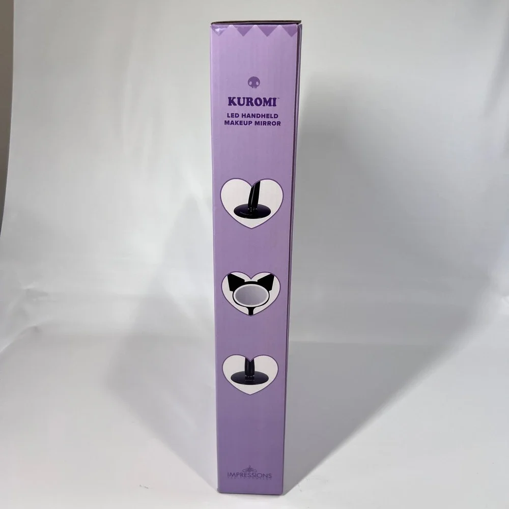 Impressions Vanity Kuromi LED Handheld‎ Makeup Mirror USB Rechargeable NEW