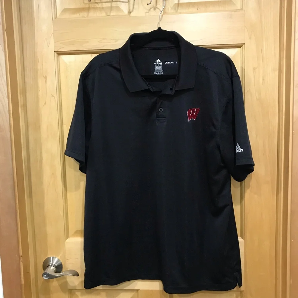 Adidas Men’s Wisconsin Badgers polo shirt XL
