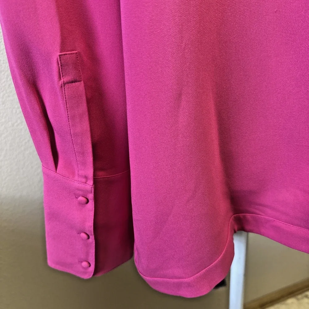 NWT Careste Cecile Silk Blazer Jacket Size 14 Pink Light Weight Classic Pockets