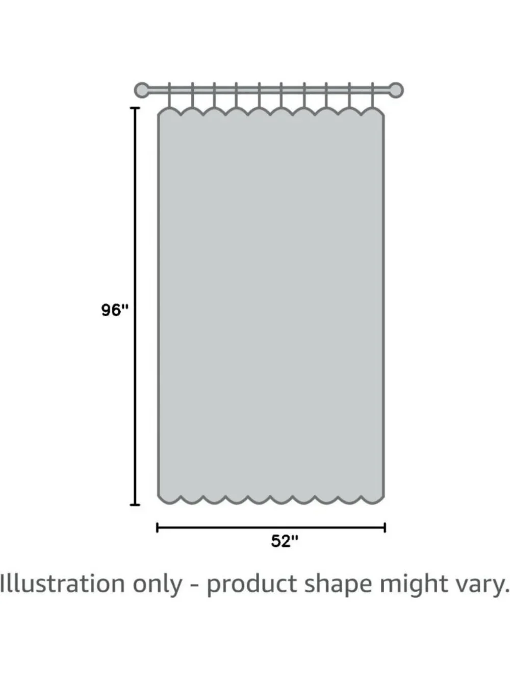 Stone Blue Linen Back Tab Curtains 96” Long - 2 Panel Set, Light Filtering, Easy
