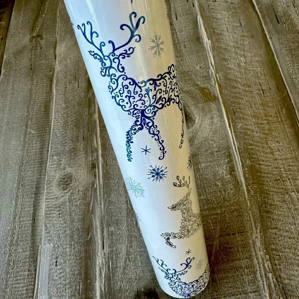 Christmas Reindeer Rachel Ashwell Farmhouse Holiday Gift Wrapping Paper Roll