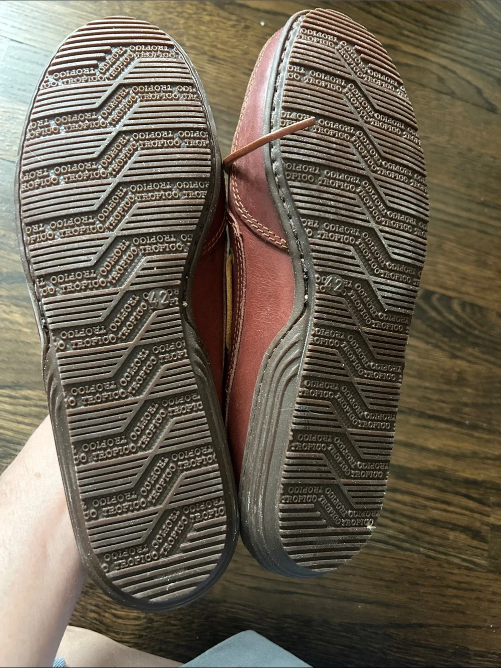 Henri Lloyd Chestnut Leather Moc Toe Boat Shoes size 42