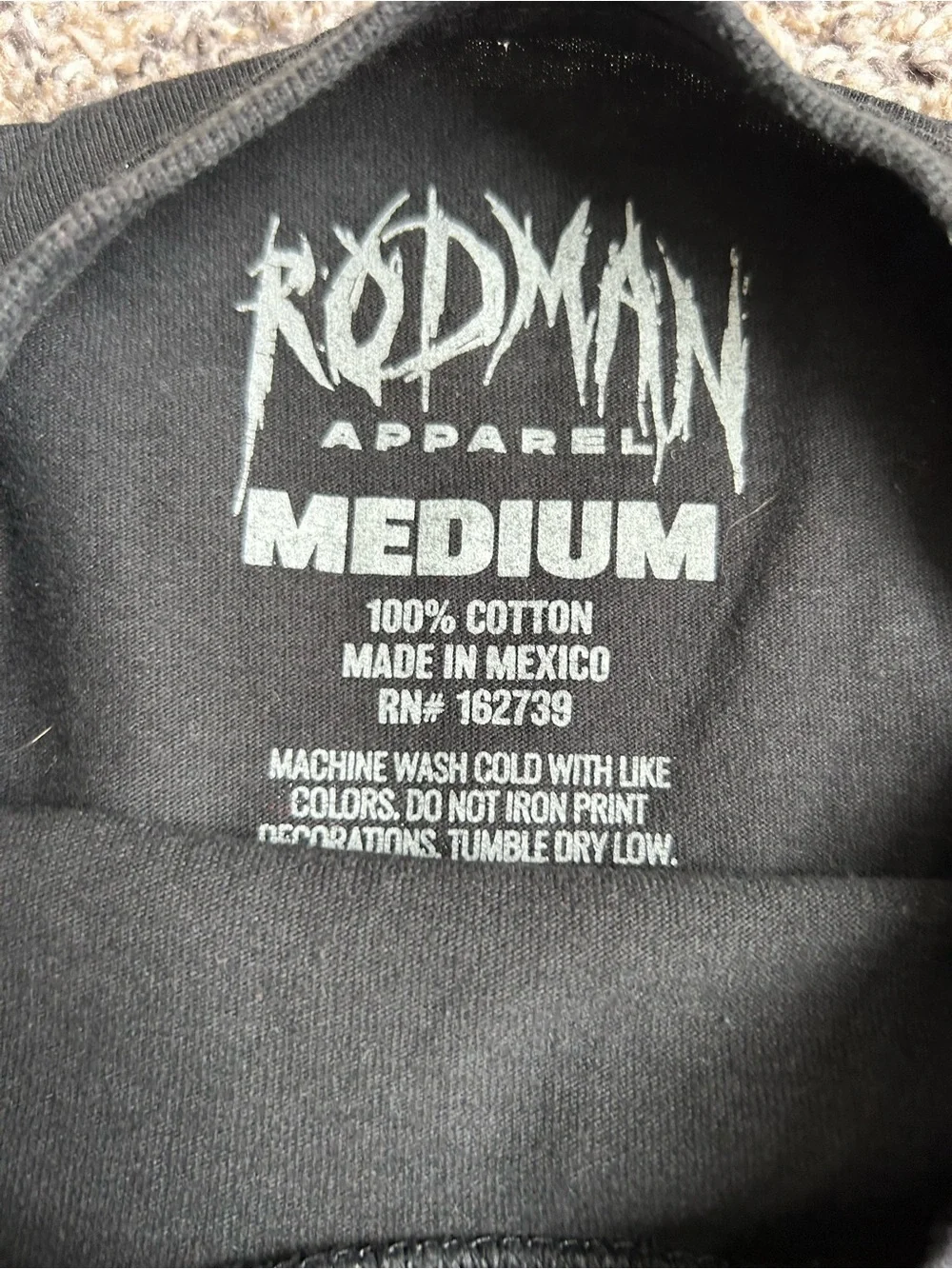 Dennis Rodman Apparel pit length dennis