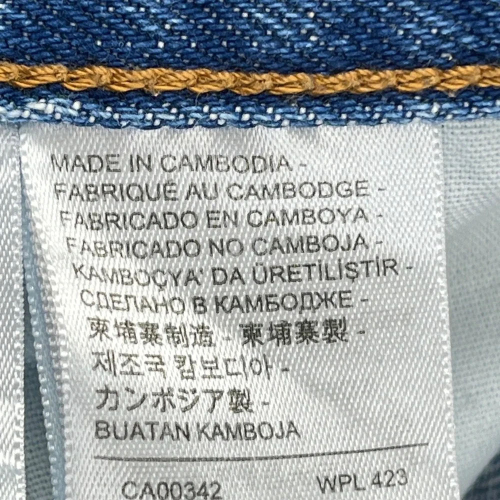 Levis Premium 501 90s Jeans Mens Tag 31x30 (34x29) Blue Straight Leg Button Fly
