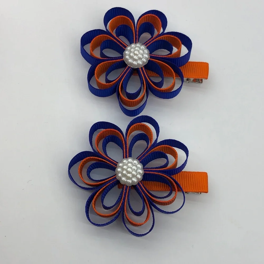 Hair bows ( set of four) alligator clips