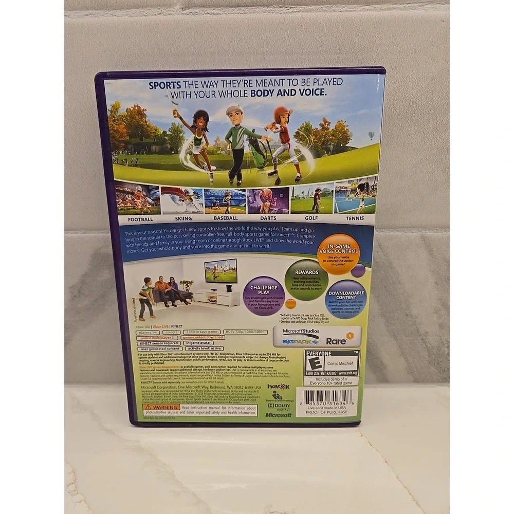 Kinect Sports Season Two Microsoft Xbox 360
