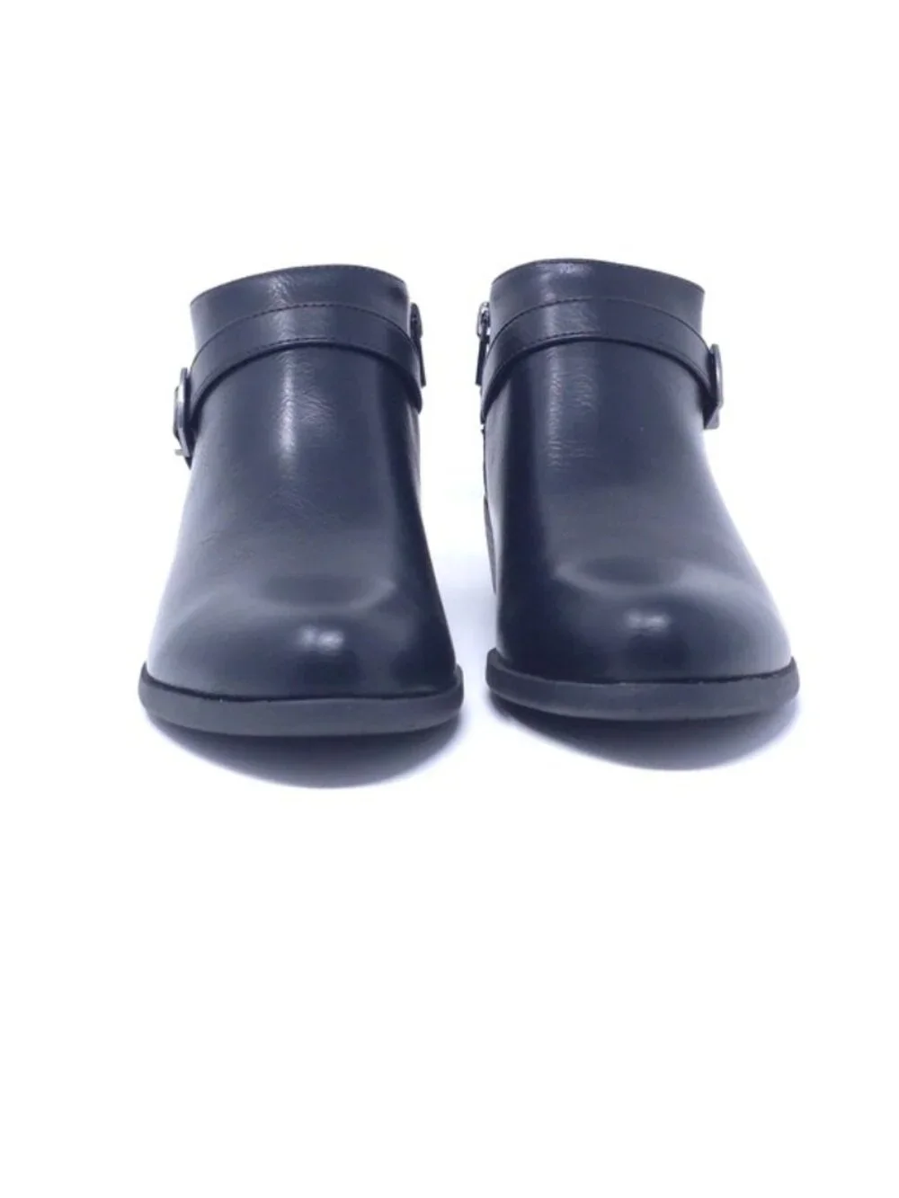 LifeStride Alexander Block Heel Ankle Booties Black 6.5 W