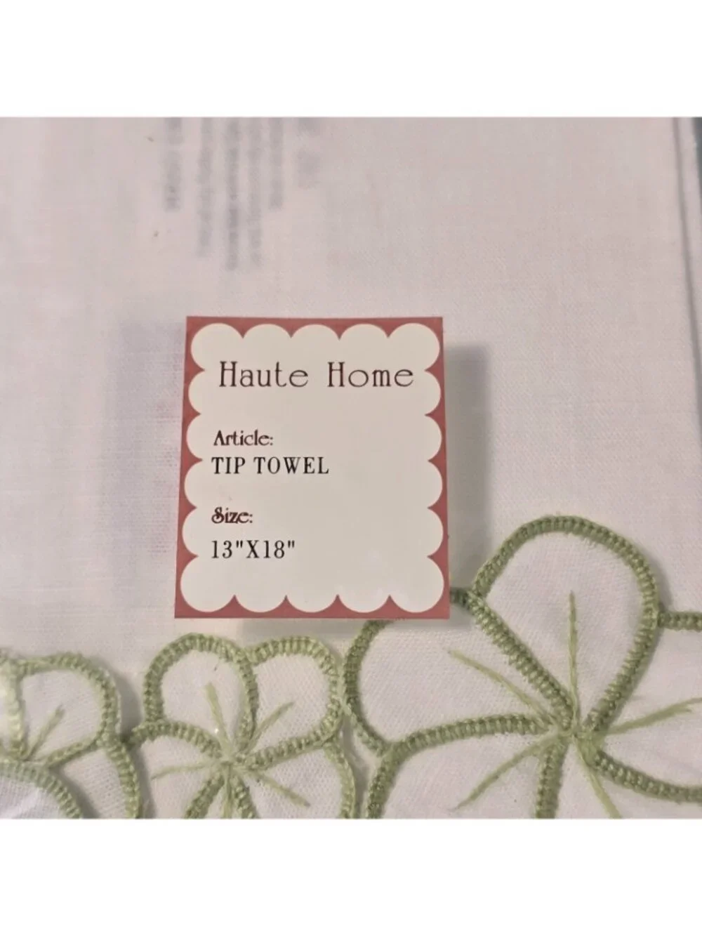Haute Home towel cotton embroidered
