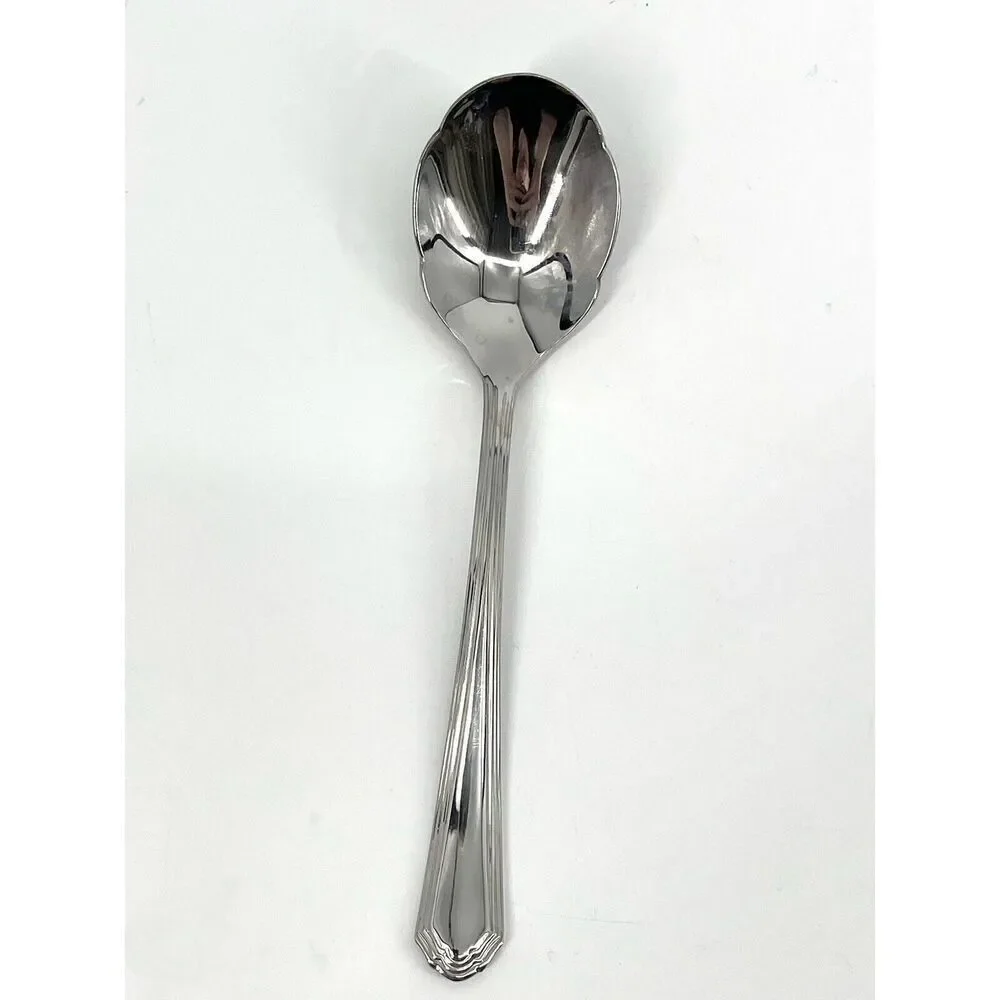 Lenox ARCHWAY 18/10 Stainless Sugar Shell Serving Spoon 6 1/4