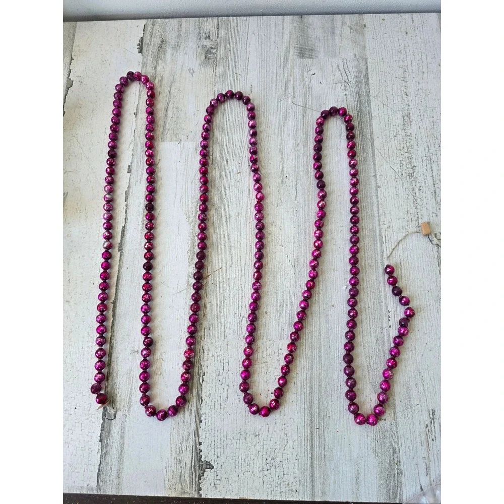 Antique purple mercury glass Garland 108