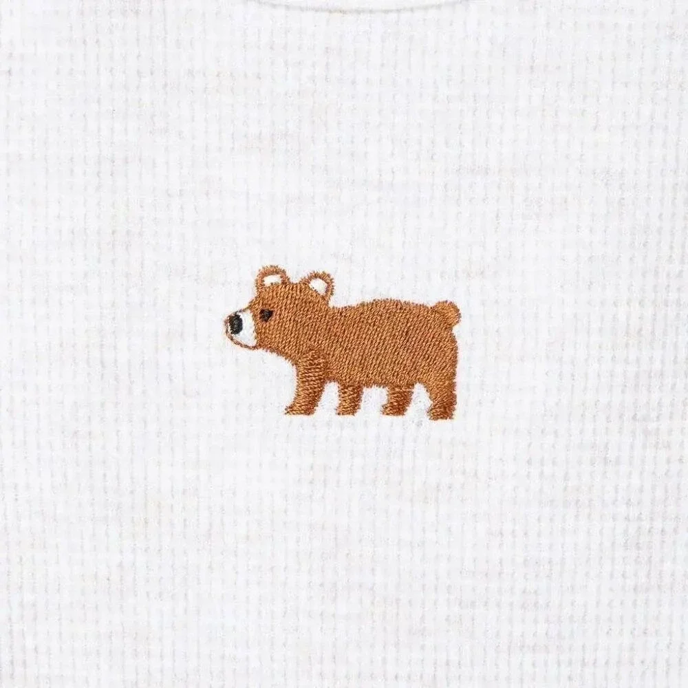 Carters 3pc Vest Set Baby Boys 9M Red Buffalo Plaid Sherpa Bear New