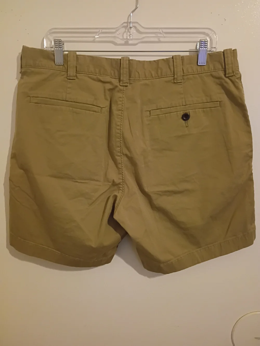 J. Crew Men's Tan Flat Front Chino Shorts‎ Sz 35