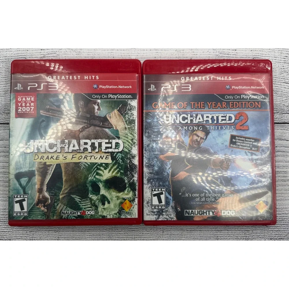 Uncharted 1 & 2 Pak -‎ Sony PlayStation 3 PS3 Complete Tested