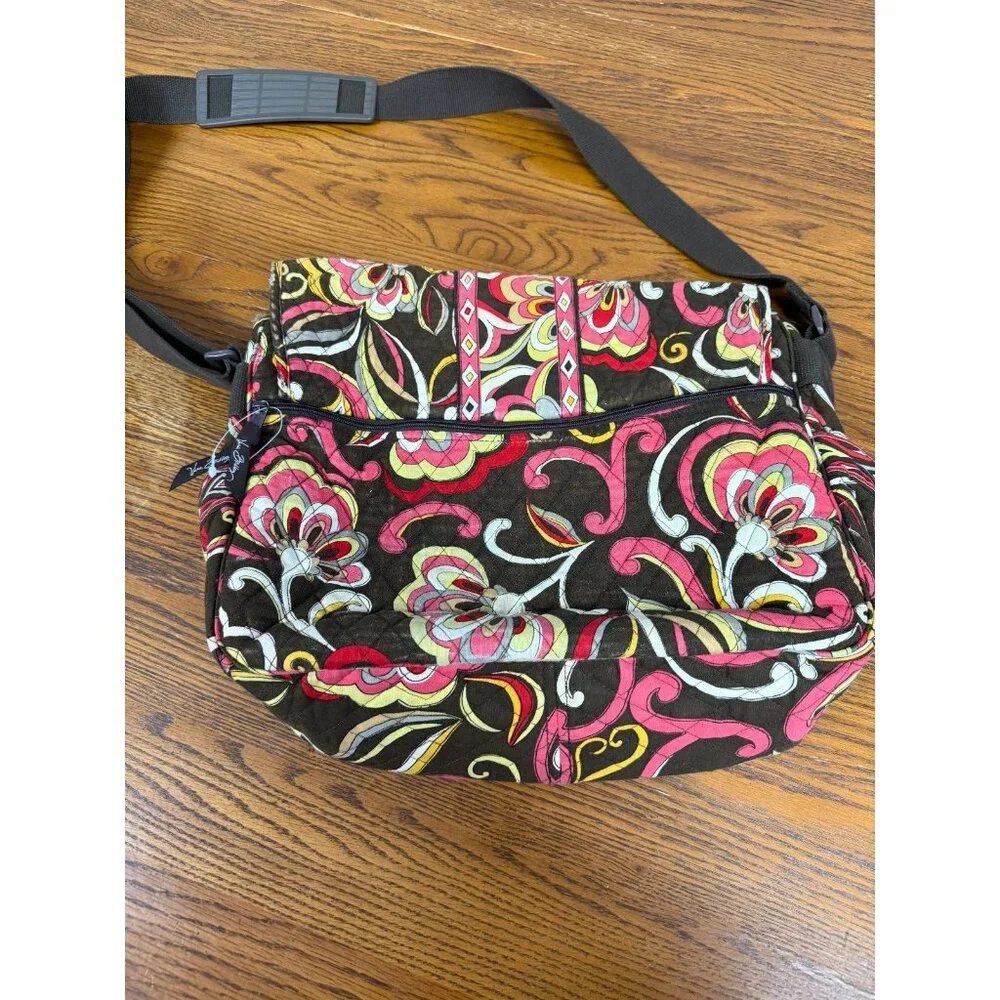 Vera Bradley Retired Puccini Fall Print Quilted‎ Messenger Bag