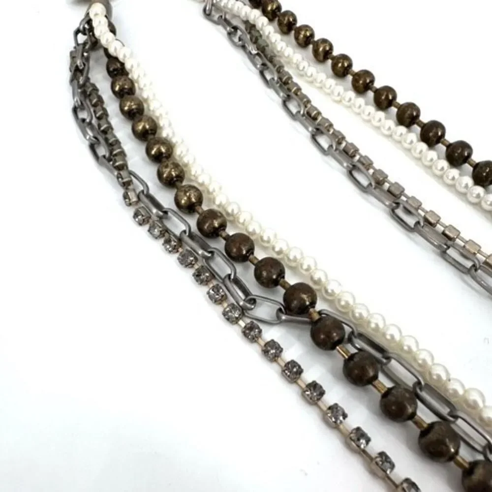 Chicos rhinestone fringe over