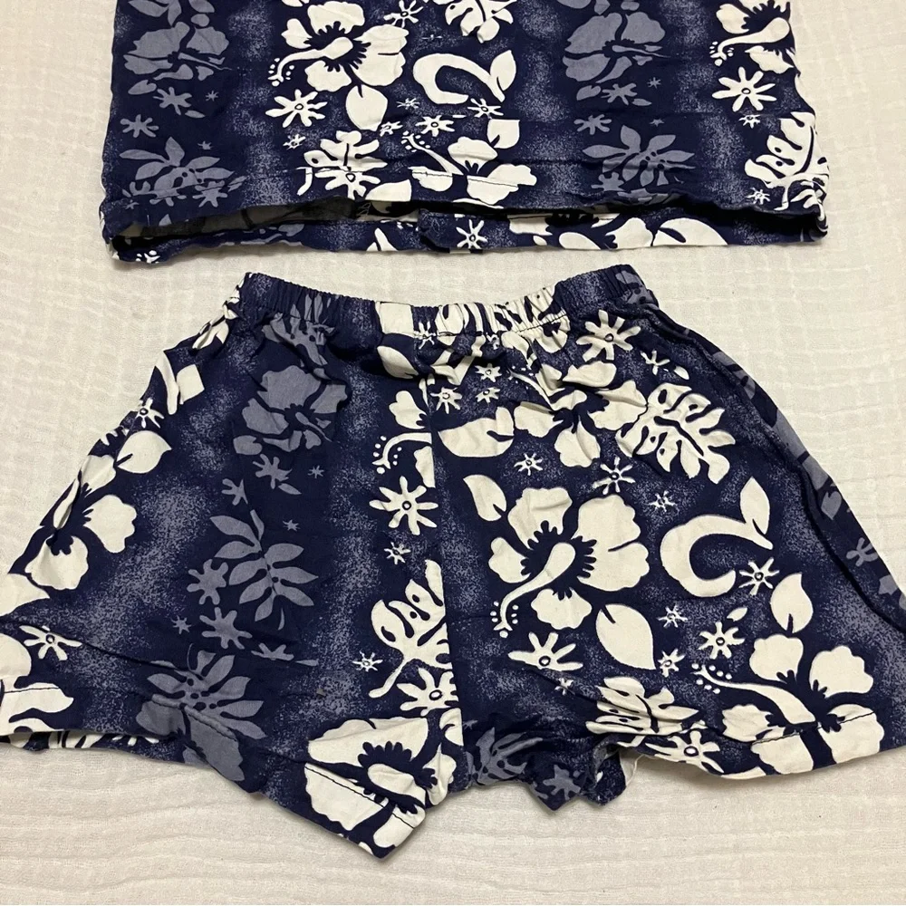 Ali'i‎ Fashions Hawaii Boys Blue Hawaiian Button Up Shirt & Short Set