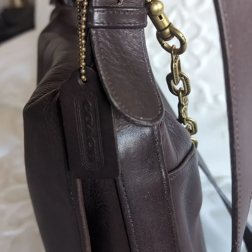 Coach leather front