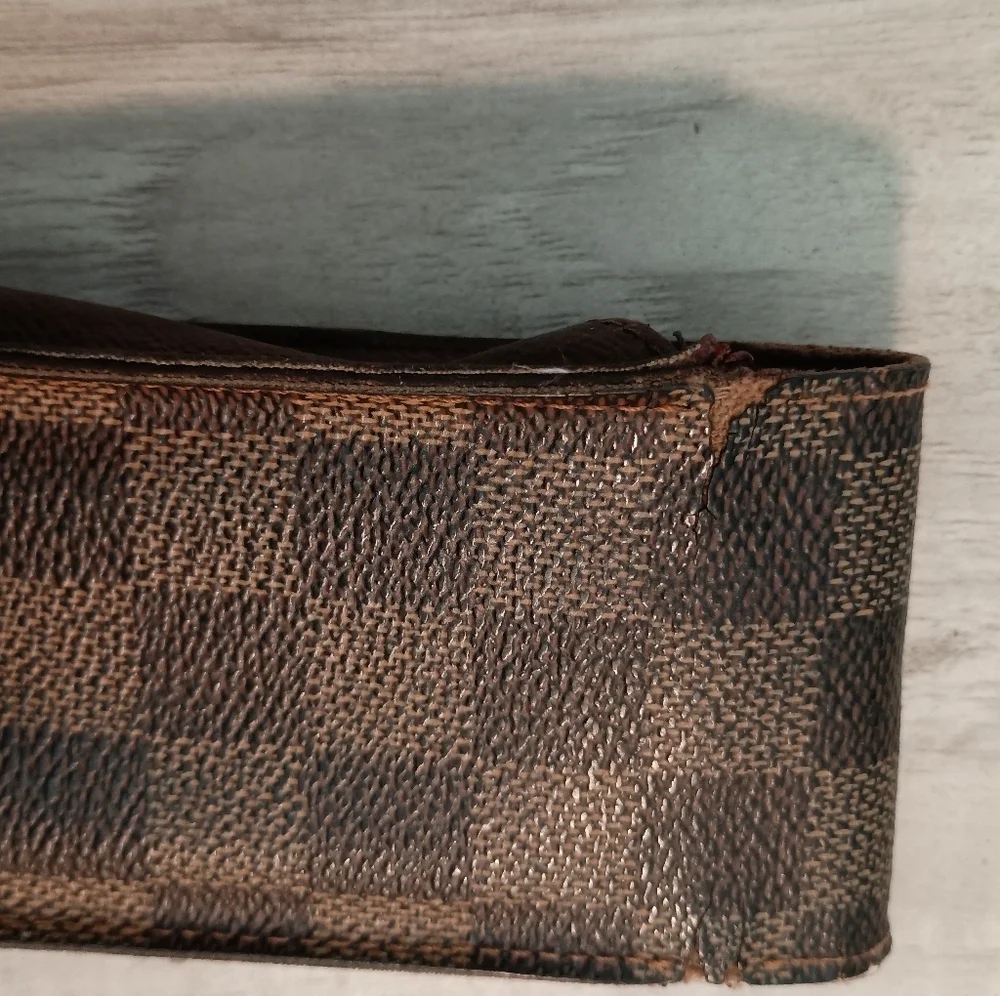 LOUIS VUITTON Wallet Cigarette Damier Ebene Men's
