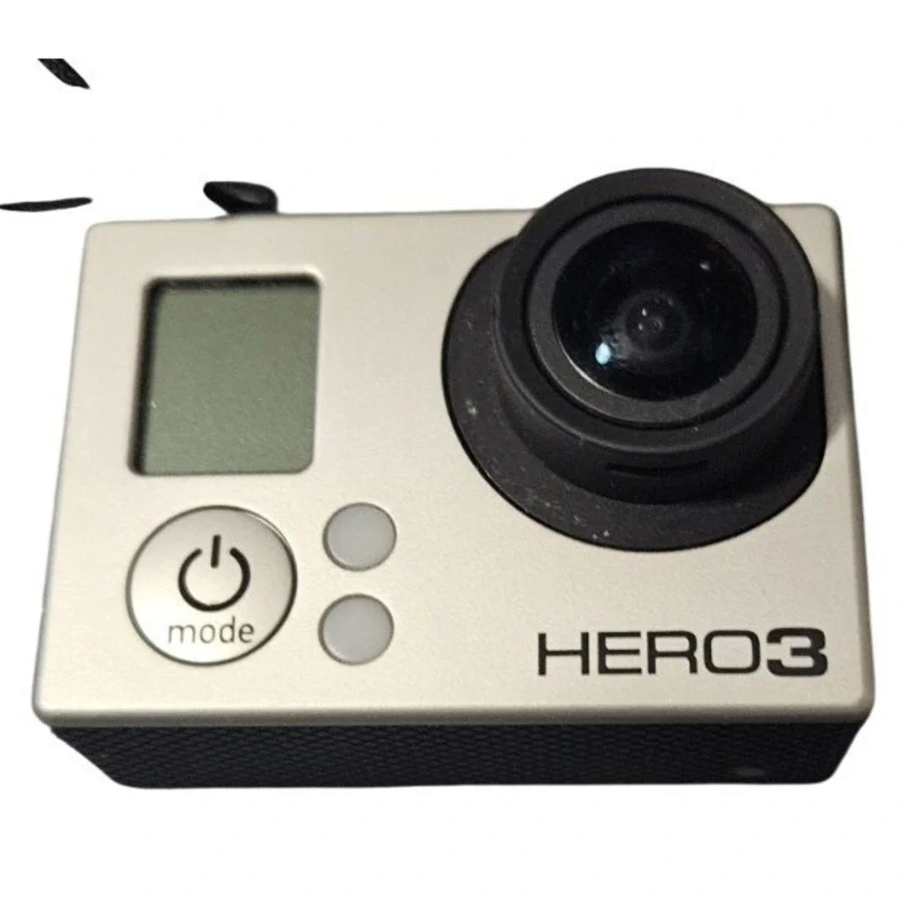 GoPro‎ Hero3 Action Camera Silver Bundle with Chest Mount LCD BacPac Case