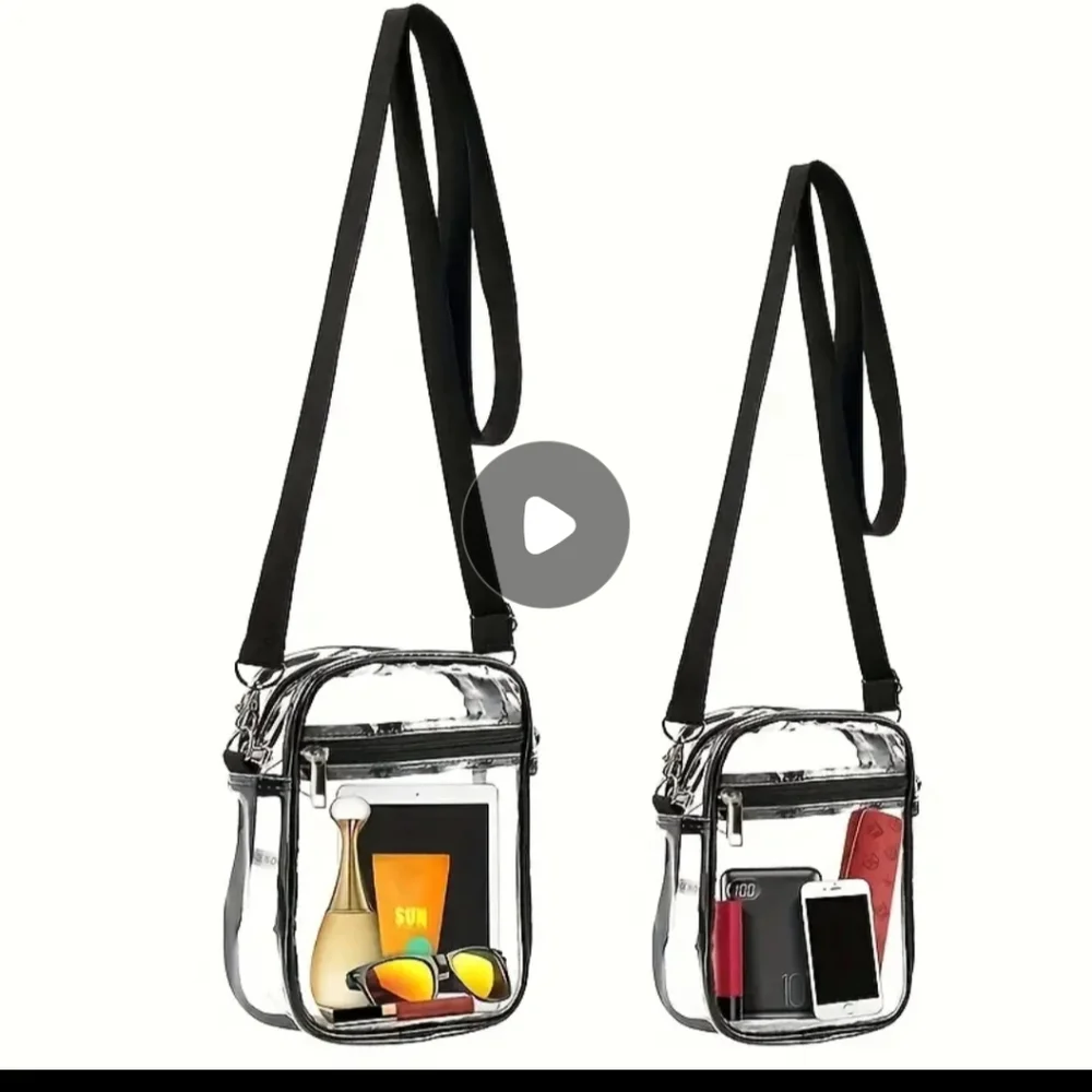 Clear See‎ Thru Stadium Concert Work Crossbody Bag Waterproof