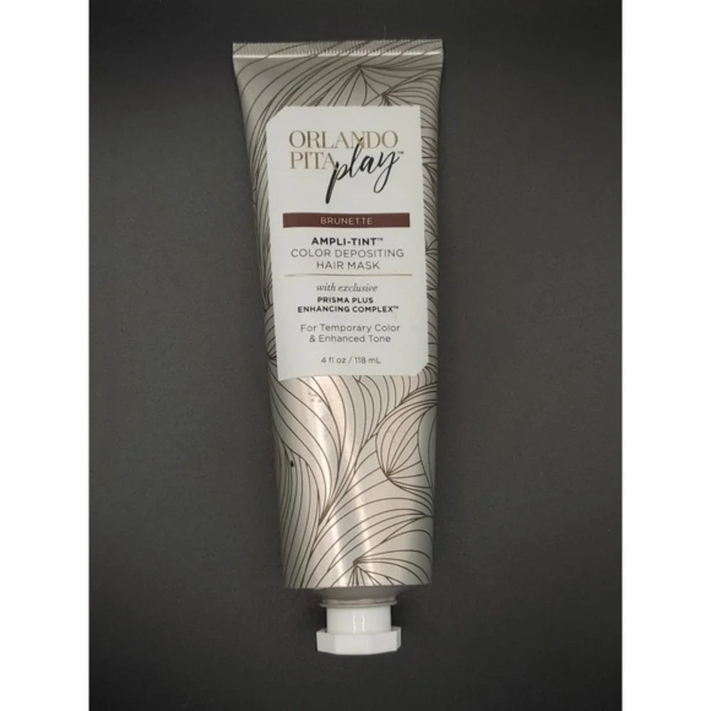Orlando Pita Play‎ Brunette Ampli-Tint Color Depositing Hair Mask 4 Fl Oz