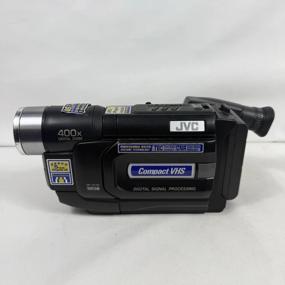 JVC Compact VHS VHSC Video Camcorder GR-AX760U 400x Digital Zoom Tested Works‎
