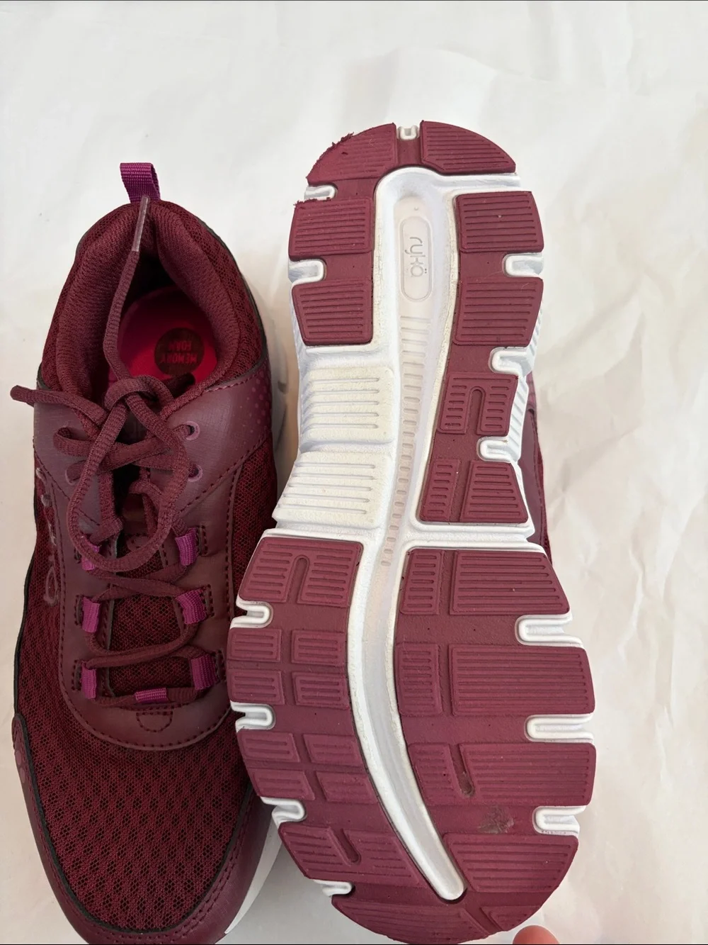 Ryka Womens Harmonic Leather Lifestyle Athletic and Training Shoes