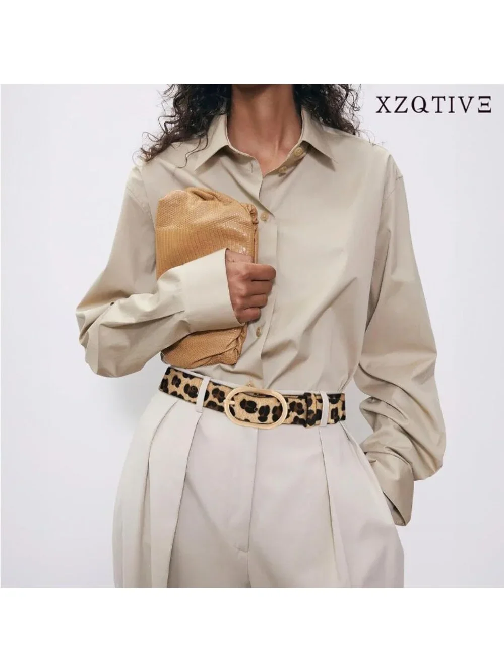 Plus Size Women's Leather Belts - 3 Pack Fashion Waist Belts with Gold Buckle