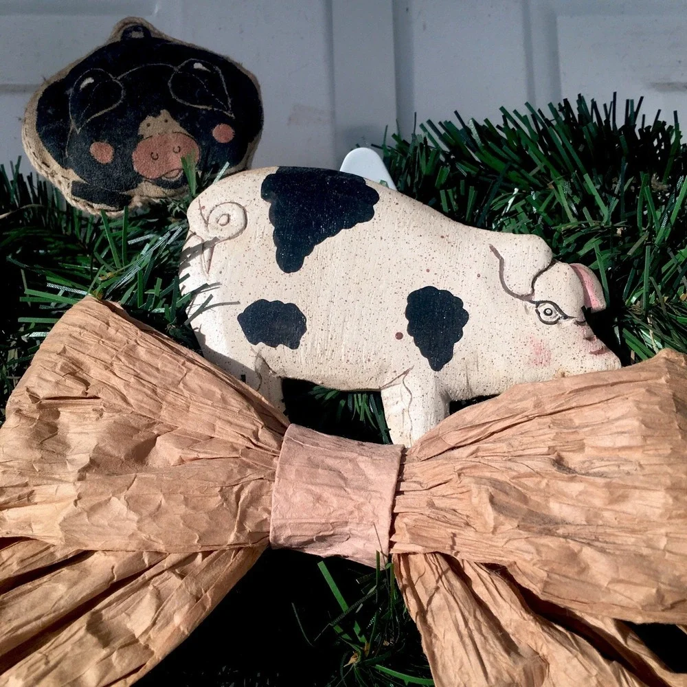 Handmade primitive evergreen