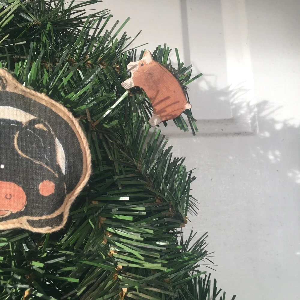 Handmade primitive evergreen