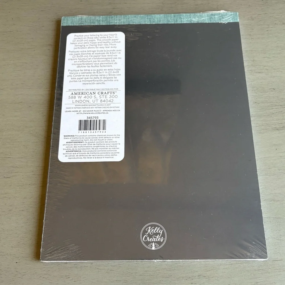 Kelly Creates American Craft Lettering Art Paper Pads Set- Dot, Line, Blank NEW