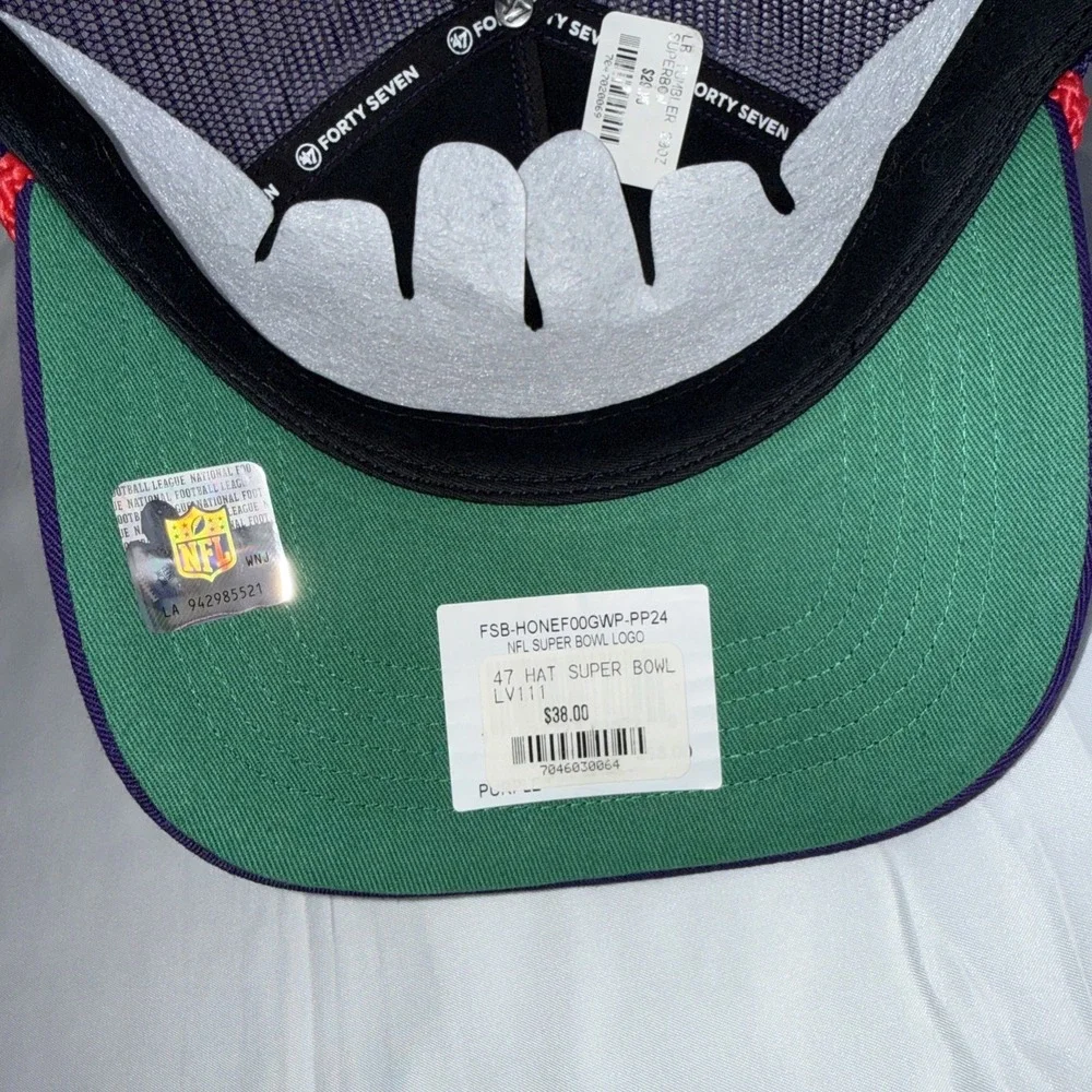 49ers /Chiefs New Era Super Bowl LVIII Las Vegas Purple Snapback  One Size